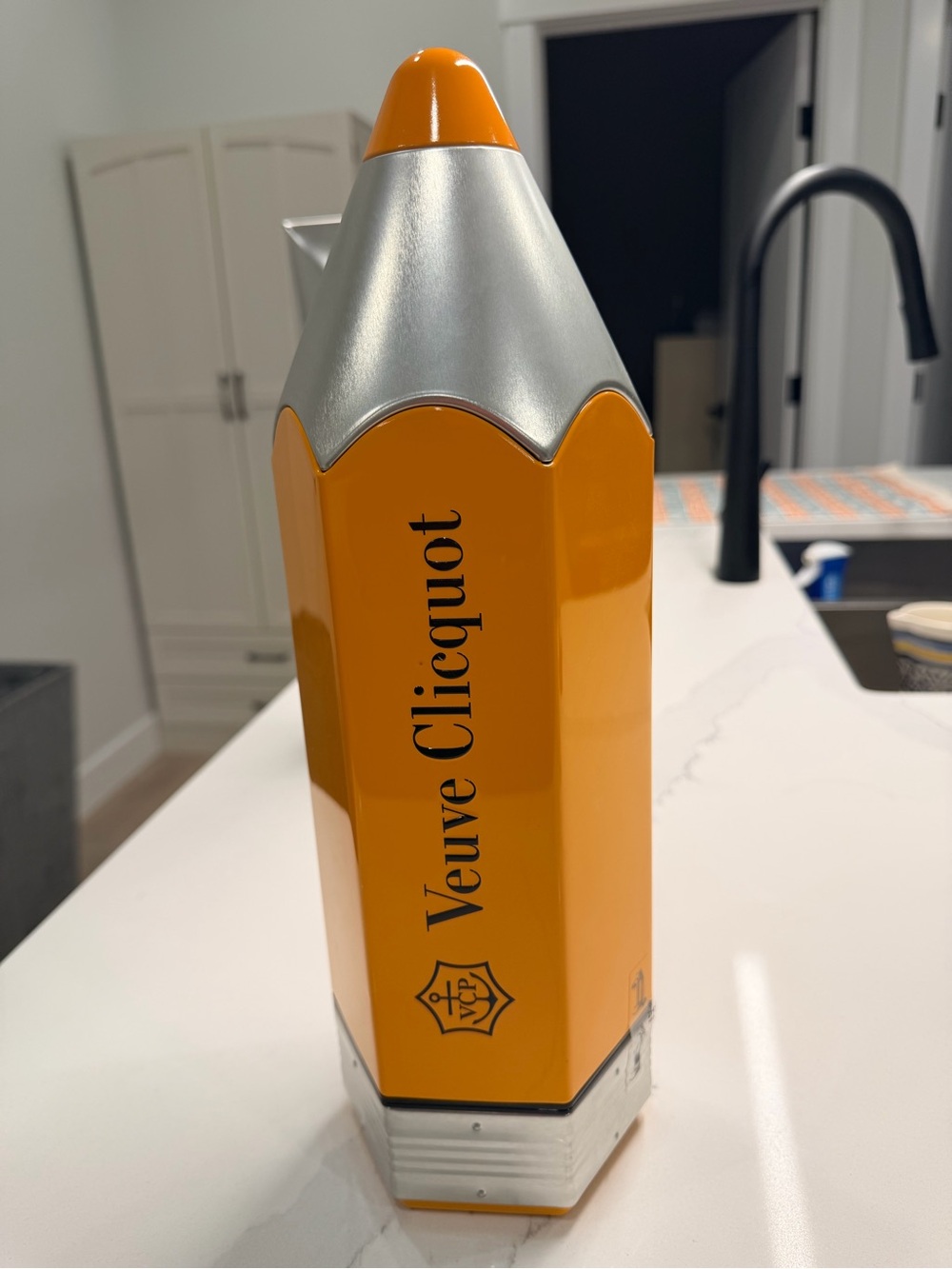 Limited Edition Veuve Clicquot Tin Pencil Wine Cooler Champagne Case
